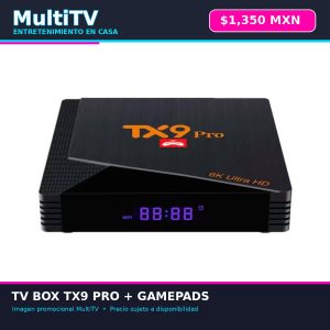 TV Box TX9 Pro con controles de juego